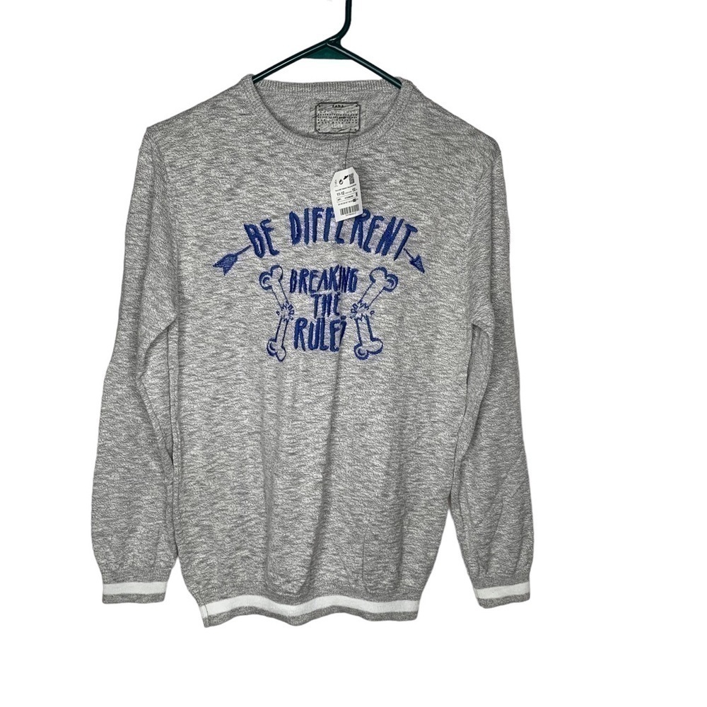 New Zara Boys Sweatshirt Size 11/12 Youth Be Different BNWT
